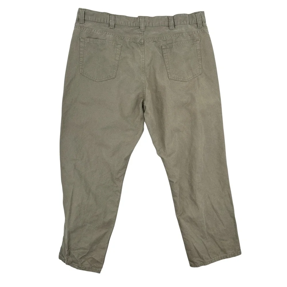 Blue Mountain Mens Canvas Utility Work Pants Brown 42x30